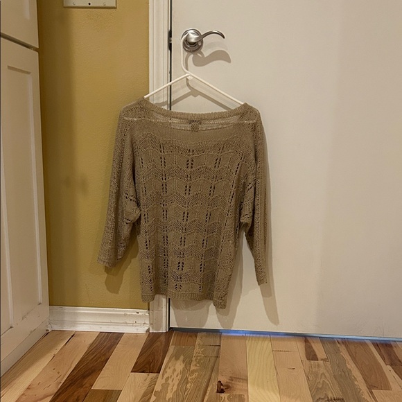 Lucky Brand Open Knit Beige Sweater - Picture 4 of 4